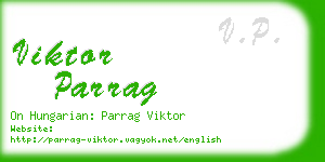 viktor parrag business card